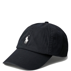 Polo Ralph Lauren Cotton Chino Ball Cap, Sort